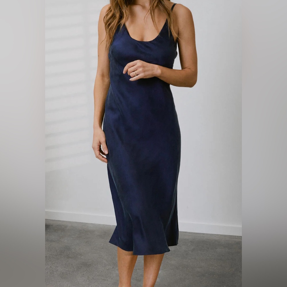 Lunya washable silk bias slip dress